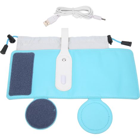 Sac chauffe-biberon portable de voyage, accessoire pour bébé, bleu ciel (1/5)