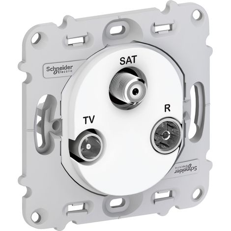 OVALIS PRISE TV RADIO SAT SANS PLAQUE SCHNEIDER S261461 (1/3)