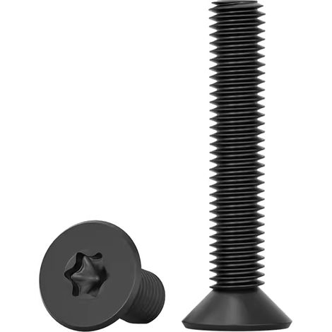 Vis à Tête Fraisée Noir 20 Pièces Vis Torx M6 X 30mm En Acier Inoxydable 304 Filetage Complet à Métaux Visserie Pour L'équipement De Machine Et Les Meubles à La Maison (1/5)