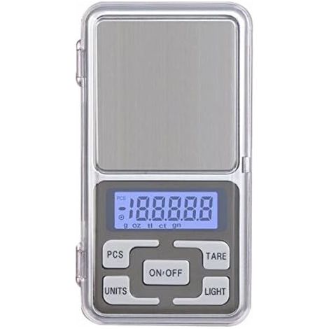 Balance électronique de poche, mini balance numérique de poche 500 g/0,1 g pour bijoux/thé/levure/café, cuisine (500 g/0,1 g) (1/5)