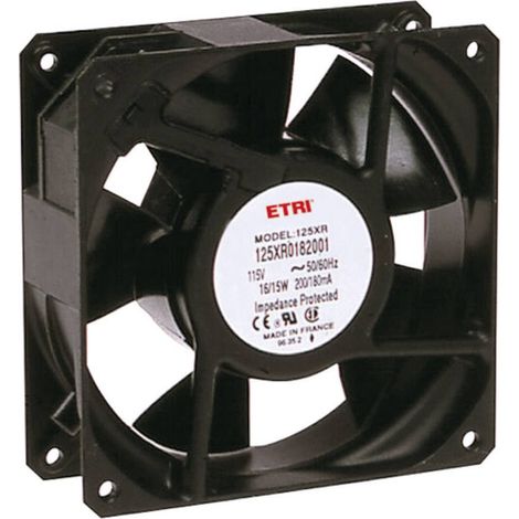 Ecofit 125XR0181000 Ventola assiale 240 V/AC 2640 l/min (L x L x A) 119 x 119 x 38.9 mm