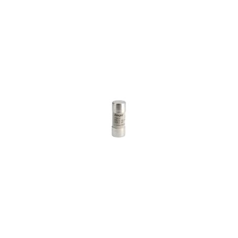 Fusible cylindrique 22x58mm gG 80A 500V AC 120kA (à l'unité) pour applications industrielles HAGER (1/2)