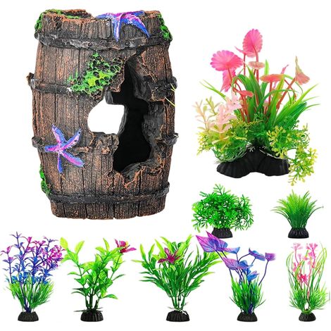 Coraux artificiels pour plantes aquatiques sous-marines pour décoration d'aquariums