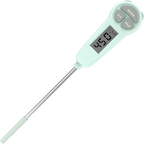 (grün) Digitales Thermometer, Küchenthermometer, Küchenzubehör, Lebensmittelthermometer (1/3)