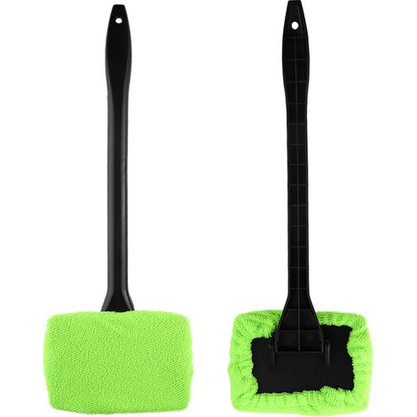 Brosse de Nettoyage pour Pare-brise Automobile - Outil Vert Facile à Utiliser (1/5)