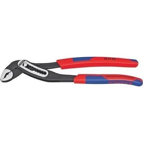 KNIPEX 88 02 180 Alligator® Tenaza de agarre con mangos multicomponentes Negro atramentado 180 mm