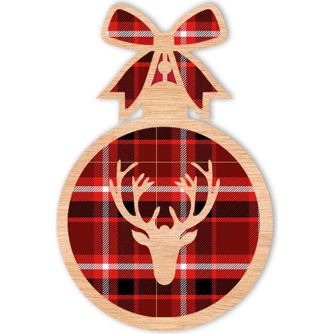 Weihnachtsbaumschmuck aus Holz D27 (1/2)
