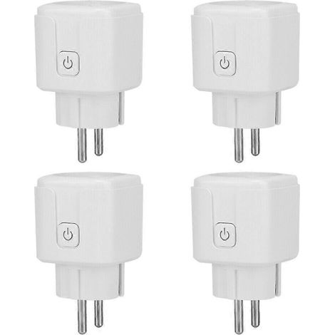 Enchufe inteligente de 16 A Tuya WIFI WLAN Enchufe doméstico Control remoto Alexa Google Temporizador
