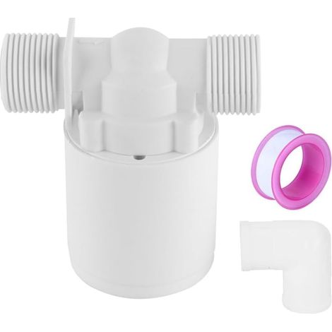 Vanne de contrôle Automatique du Niveau d'eau de 3/4 Pouces, vanne à Flotteur en Plastique, économiseur d'eau avec Filtre d'entrée, coude de Sortie pour Une Conservation Efficace de l'eau (1/5)