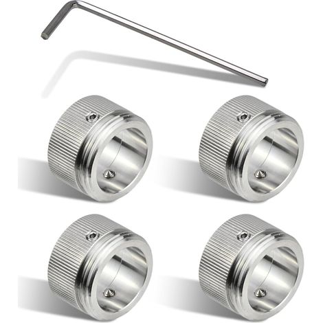 4pcs Heizkörperthermostat Adapter aus 304 Edelstahl, M30x1.5 Heizungsthermostat Adapter für Ra, Rav, Ravl-ventil, Innendurchmesser 22mm Heizungsventil Adapter mit Sechskantschlüssel (1/5)