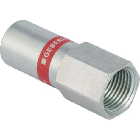 Geberit Mapress Acero al carbono Transición con rosca hembra y extremo de inserción, DN 12 / 10, dø 15 mm, 21908