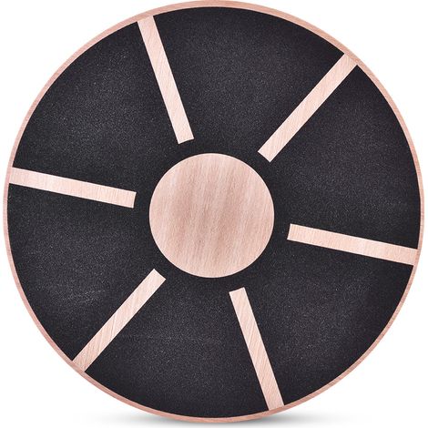 Planche D Équilibre En Bois Antidérapante - Rotation À 360° - Pour Rééducation Et Entraînement Physique - 39,5 X 6 Cm - 1 Pièce (1/5)