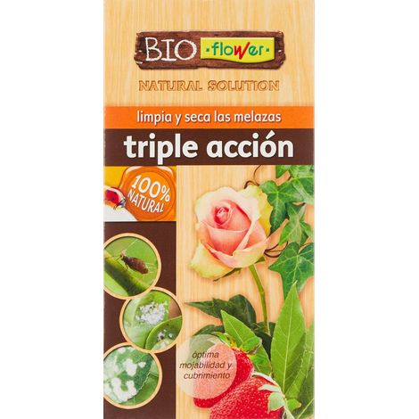 Azione tripla ecologica bioflower concentrata contro insetti, melassa e funghi da 100 ml (1/2)