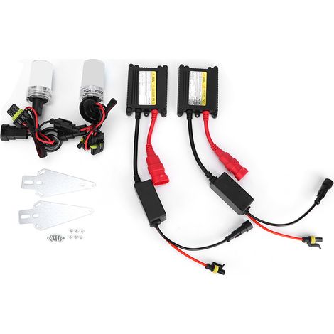 Ampoule Xénon HID 9006 12V 35W 6000K Blanc, Kit Phare Ultra-Mince (1/5)