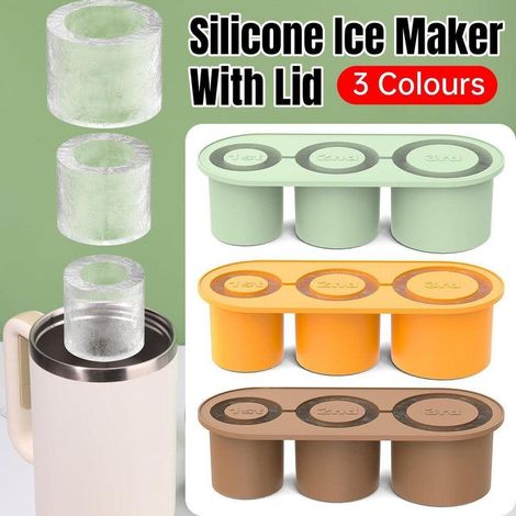 Eiswürfelform aus Silikon für 590-ml-, 890-ml- und 1210-ml-Becher, leicht zu entnehmen, wiederverwendbar, Kaffee (1/5)