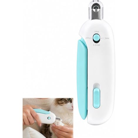 Coupe Griffes Chat Ajustable 3 Tailles avec Lime Intégrée et Verrou (1/5)