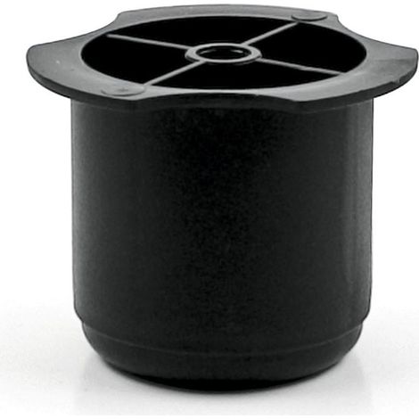 pata plástico prima ø56 h60 negro  para tornillo rosca madera (1/2)