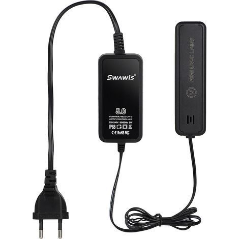 1 Stérilisateur UV 5W, Lampe Quartz, Bouclier Protection, Ventouses Fixation, Aquarium Étang (1/5)
