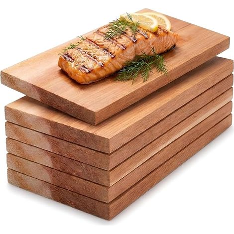 Planche cèdre Barbecue - Planche à Fumer en cèdre Canadien - 30x14x1,5cm (1/5)