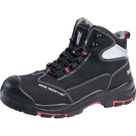 Chaussures de Sécurité Montantes Trinidad - Taille 42 - Noir - Résistant et Confortable - D-Work