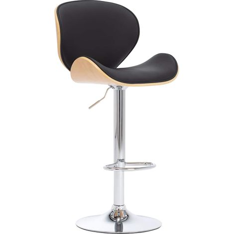 vidaXL Tabouret de bar Noir Similicuir (1/5)