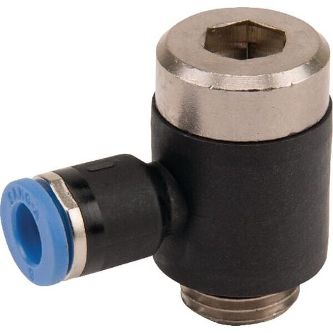 Racor acodado de inserci贸n 6x1/4" UNIVERSAL BCS614PB
