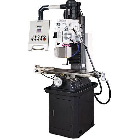 Perceuse-fraiseuse X 560 mm Y 195 mm Z 350 mm CM4/M16 1,5 kW 400V avance de perçage longitudinal pompe socle Optimill MB4P (1/5)