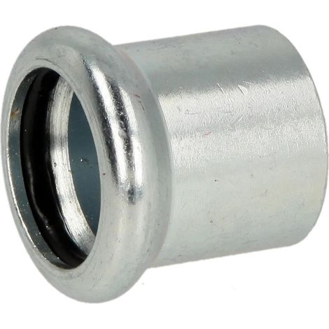 Raccord à sertir en acier C bouchon 15 mm contour M