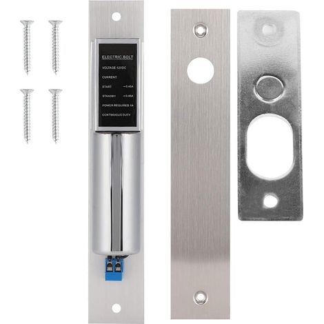 Serrure de porte électrique, système de contrôle d'accès de sécurité à 2 fils DC12 V à température normale (1/5)
