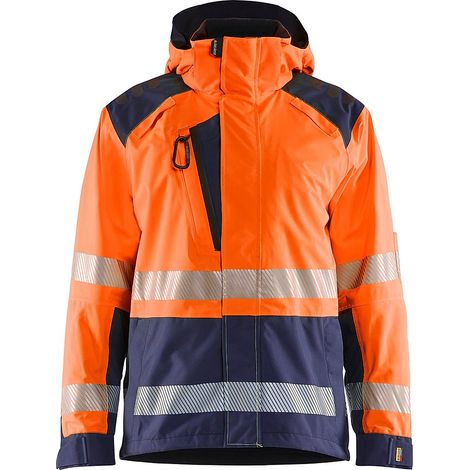 Veste de travail hardshell haute visibilité 4435 - Orange/Marine S