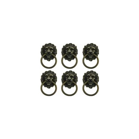 piezas de tiradores para muebles, tirador antiguo con forma de león, tirador retro, apto para tiradores de muebles, práctico y económico, Taudace (1/4)