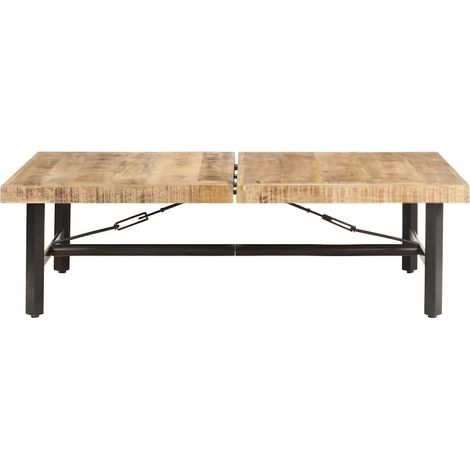 Maison Exclusive - Tavolino da Salotto 142x90x42 cm in Legno Massello di Mango (1/5)