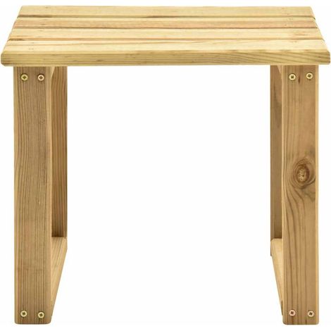 Maison Exclusive - Tavolo per Lettino Prendisole 30x30x26 cm in Pino Impregnato (1/5)