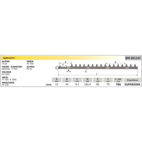 Cuchilla superior ALPINA Cortasetos TS 25 001347