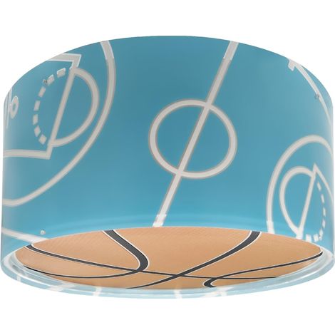 Plafonnier Enfant, Lampe de Plafond pour Chambre d'Enfant, Luminaire, Basket Pannier, 41746M, E27-2 x 15W (1/5)