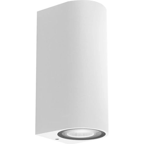 Applique Esterno Moderna Harper Alluminio Bianco 2 Luci Gu10 Ip54 (1/2)