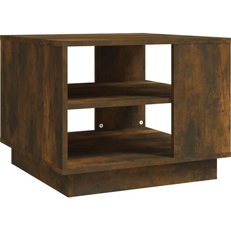 Maison Exclusive - Tavolino da Salotto Rovere Fumo 55x55x43 cm in Truciolato (1/5)