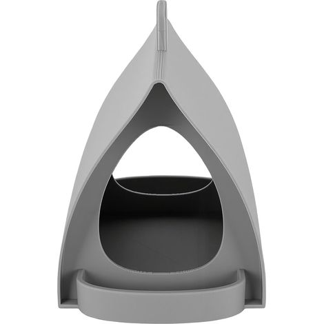 Hanging Bird Feeder Outdoor with Open Station (Gray) (1/5)
