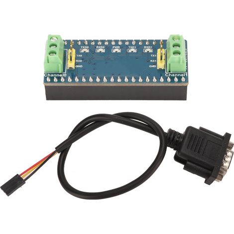 Carte d'extension RS232 double canal UART pour Raspberry Pi Pico, interface de conversion facile, carte principale de développement (1/5)