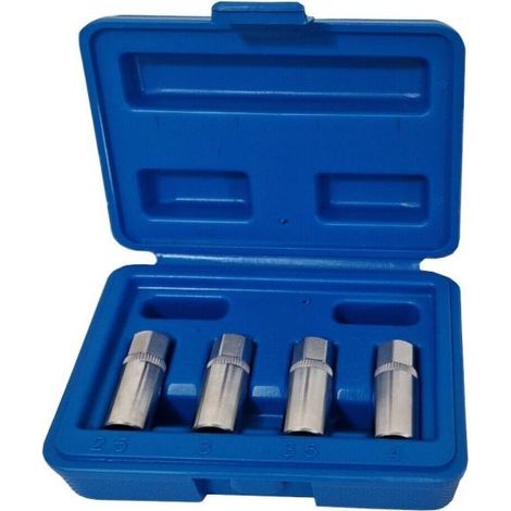 Set 4 PZ Estrattori Per Prigionieri a Rullo Rimozione Vite Spezzate Attacco 1/4"