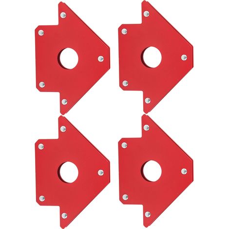 Lot de 4 supports magnétiques de soudage 50 lb pour flèches, angles multiples 45°, 90° et 135°, pour poste de soudage, gabarit de positionnement magnétique et outil électrique. (1/5)