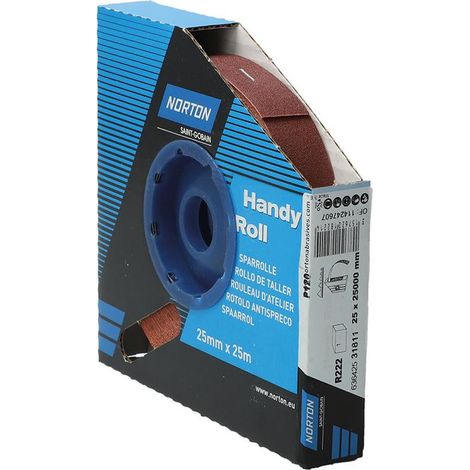 Rouleau abrasif R222 25mmx25m P120 (1/2)
