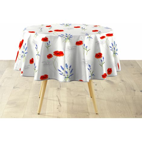 Nappe Ronde Ø160 cm – PVC Imperméable – Facile d’Entretien - SISTERON (1/3)