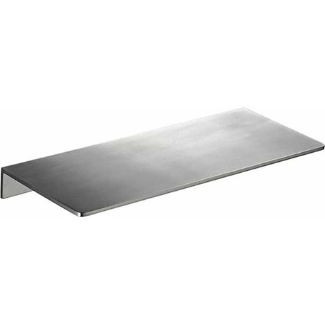 Etagère Murale Adhésive - Etagère Flottante En Acier Inoxydable - Salle De Bain Cuisine Bureau - 30 Cm - Argent