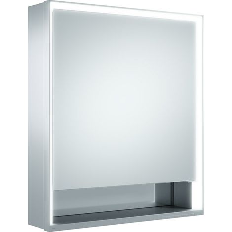 KEUCO Royal Lumos Spiegelschrank Wandvorbau 1-türig, kurze Tür, (1/2)