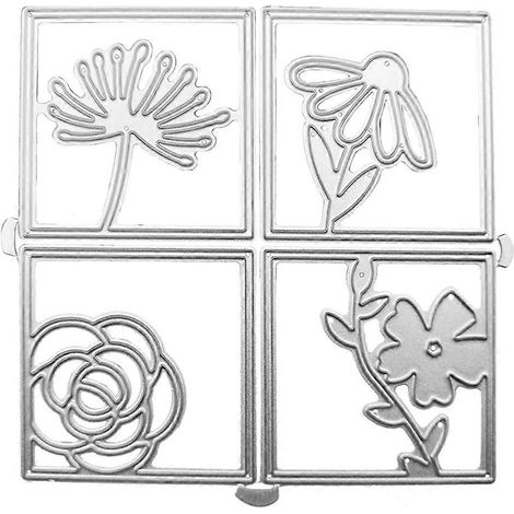 Rosenblüten-Stanzteile aus Metall, DIY-Scrapbooking, dekorative Prägung von Papierkarten