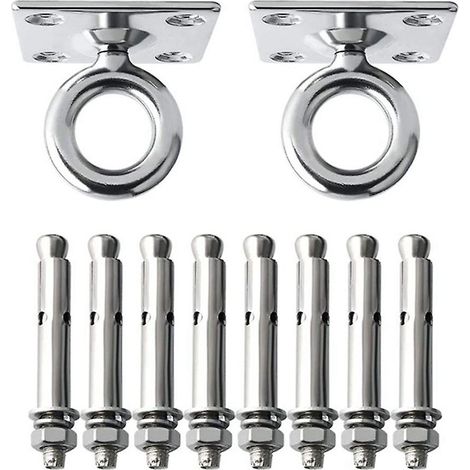 Ensemble de fixations pour balançoire en béton, kit de suspension robuste pour hamac, crochets de suspension pour balançoire et chaise de jardin. (1/5)