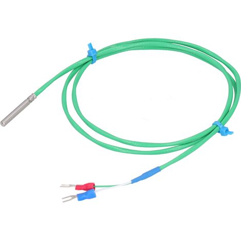Sonde thermocouple de type K avec fil de mesure de température en silicone ultra-doux, 0-200℃, verte, 4×30mm (3 mètres). (1/5)