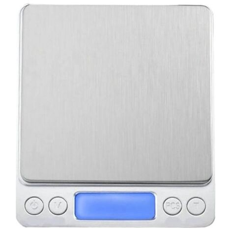 Elektronische Küchenwaage, digitale Mini-Taschenwaage aus Edelstahl, Präzision für die Schmuckherstellung, elektronisch (3 kg/0,1 g USB) (1/4)