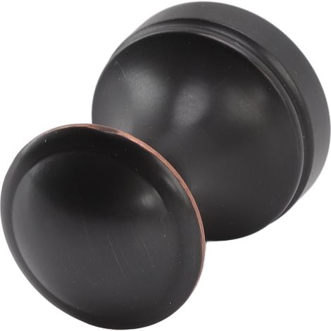 Schlichter und eleganter Wandgarderobenhaken aus schwarzem Kupfer, ideal für Badezimmer und Friseursalons. (1/5)